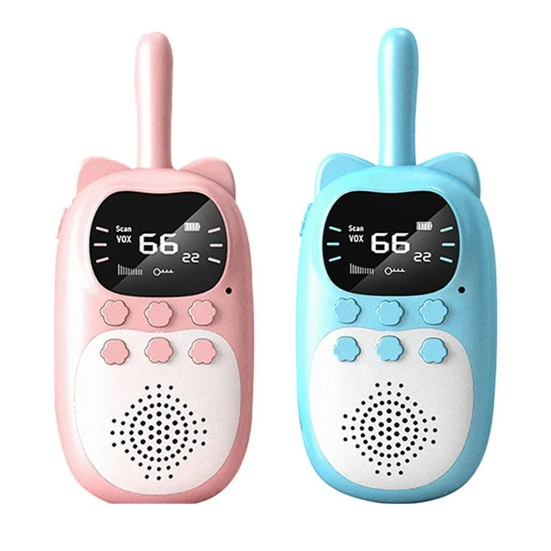 Børnevenlig Genopladelig Walkie Talkie med Lang Rækkevidde