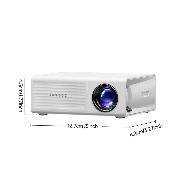 Bærbar Mini Projektor 3000 Lumen - Klar HD Billedoplevelse