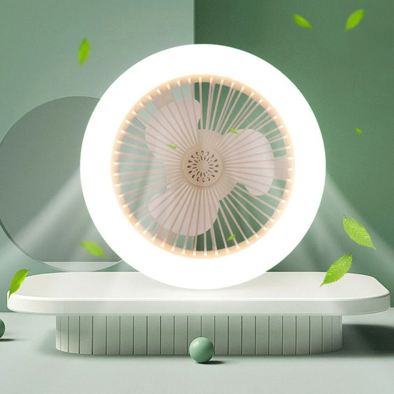 Aromaterapi LED Ventilatorlampe – Justerbart Lys & 3 Hastigheder