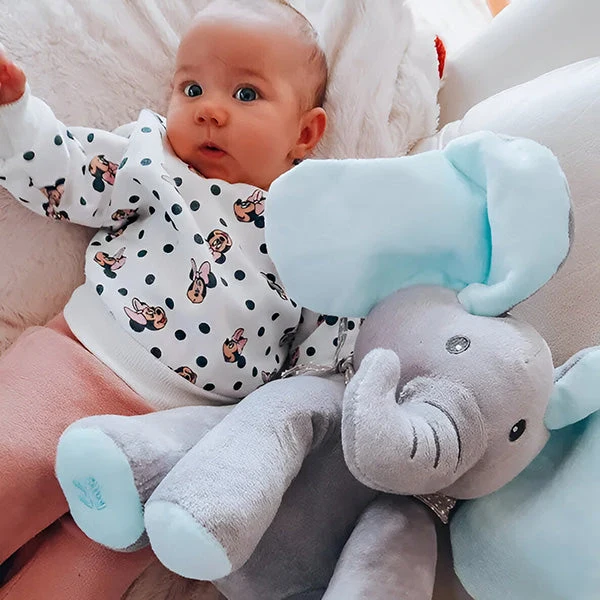 Interaktiv Syngende Elefant med Vrikkende Ører – Perfekt til Børn