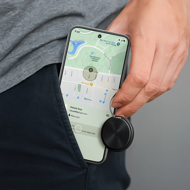 Smart Bluetooth GPS Tracker - Find mistede nøgler & tasker nemt