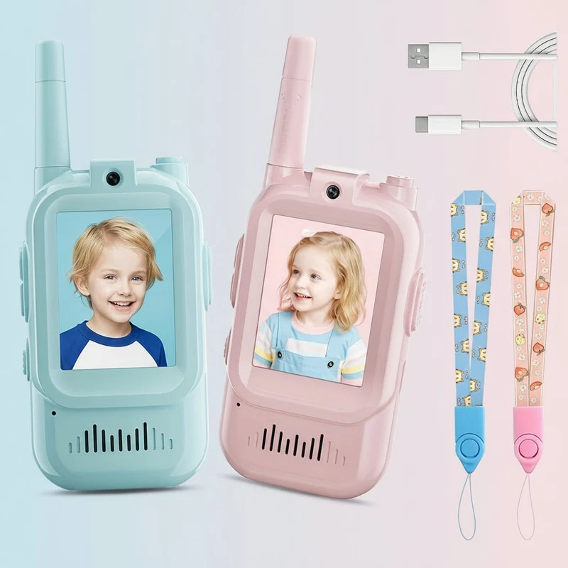 Børne Walkie Talkie med Kamera & Videoopkald - Sjov & Læring