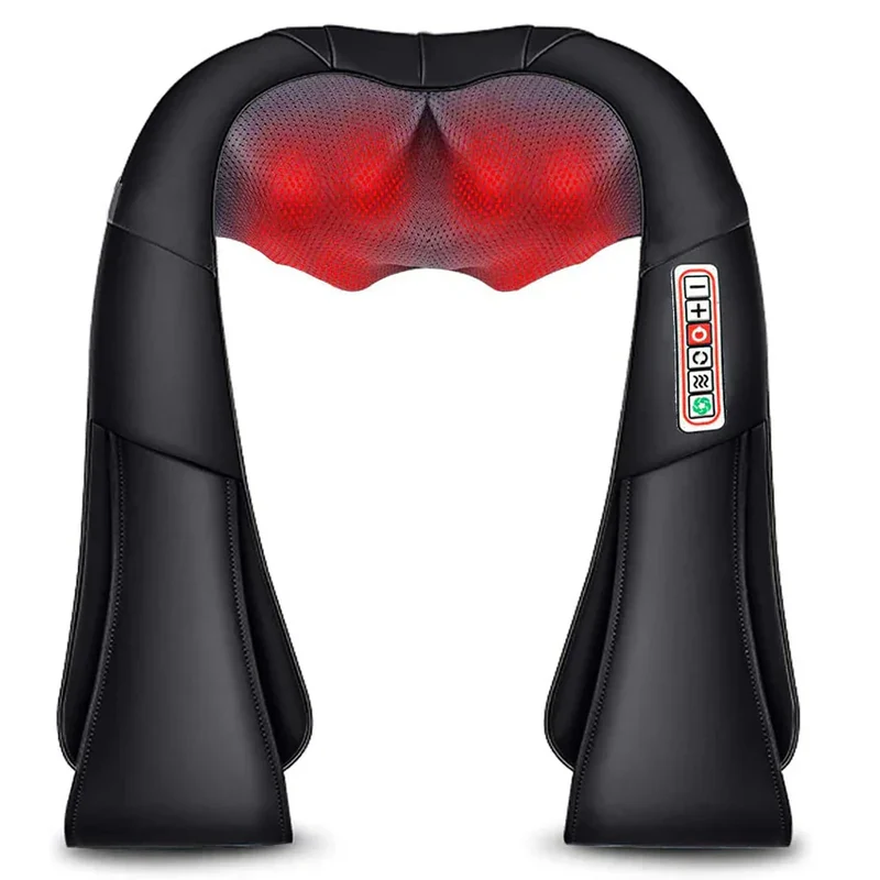 Elektrisk Skuldermassager med Shiatsu 3D og Varmefunktion