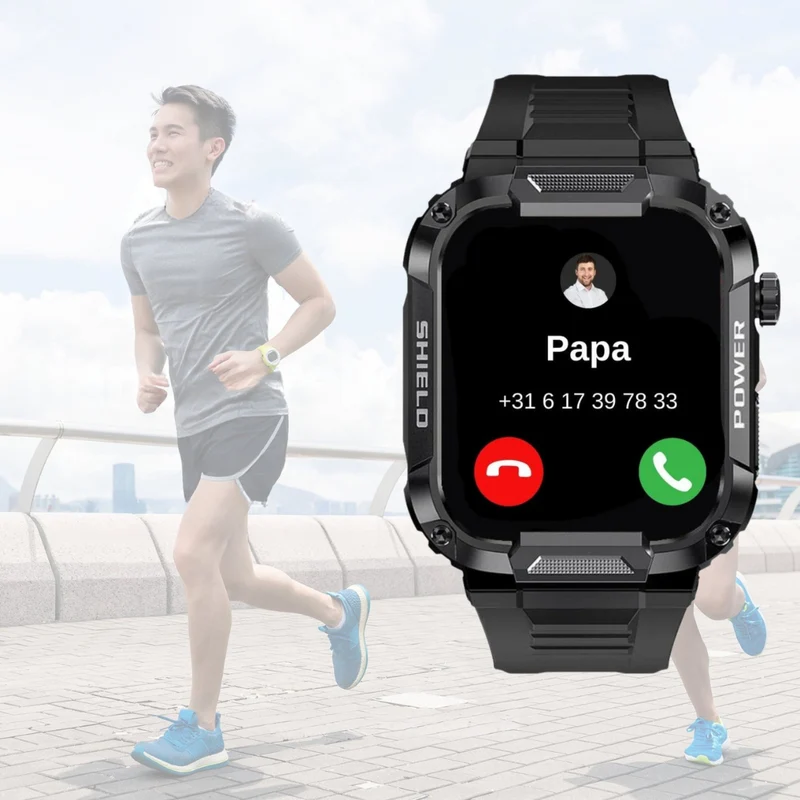 Avanceret Smartwatch med Lang Batterilevetid og iOS/Android