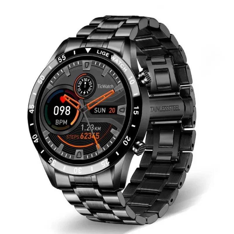 Multifunktionelt Smartwatch med Aktivitetssporing og Notifikationer