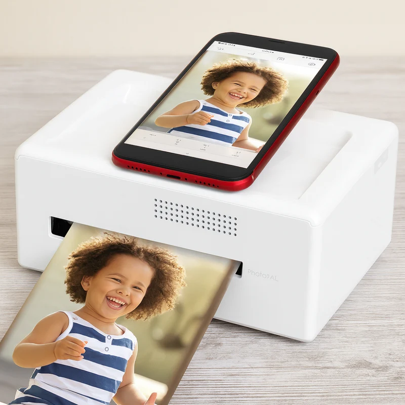 Bærbar Bluetooth Fotoprinter – Øjeblikkelige 4x6 Farvebilleder