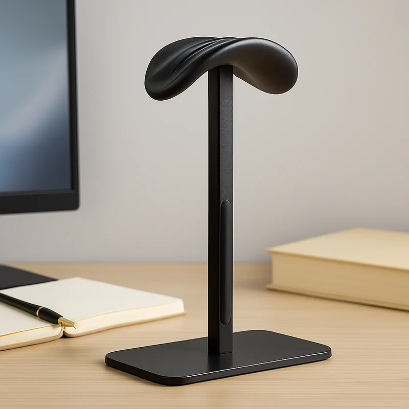 Elegant Hovedtelefonholder med Stabil Base til Over-Ear Headset