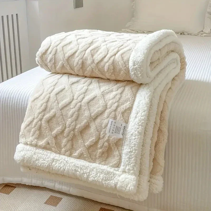 Vendbar Sherpa Tæppe i Fleece - Komfort og Stil i Ét