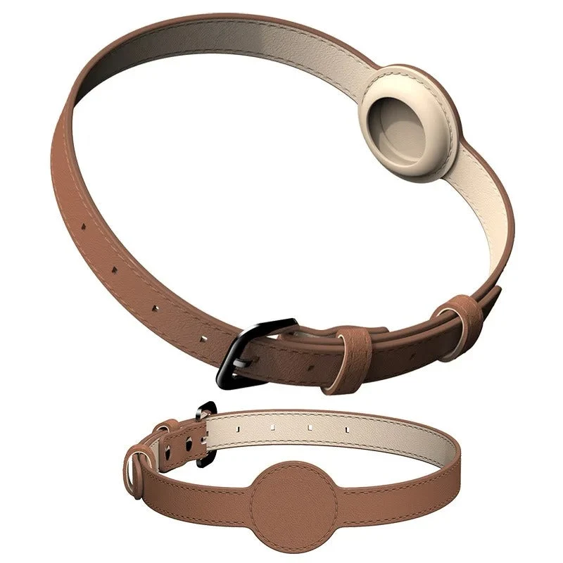 Luksus Hundehalsbånd med Airtag Holder - Sikkerhed og Stil