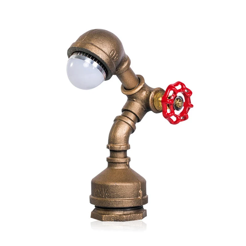 Steampunk Lampe i Lækkert Læderlook – Unik Design & Holdbarhed