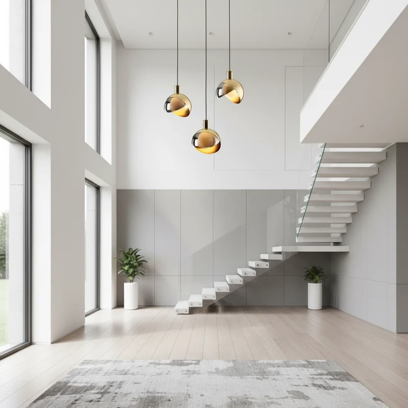 Elegant Pendel i Guldglas til Esszimmer – Nordisk Design