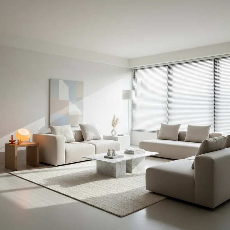 Elegant Bauhaus Bordlampe med Blødt Lys og Rustfri Stålbase
