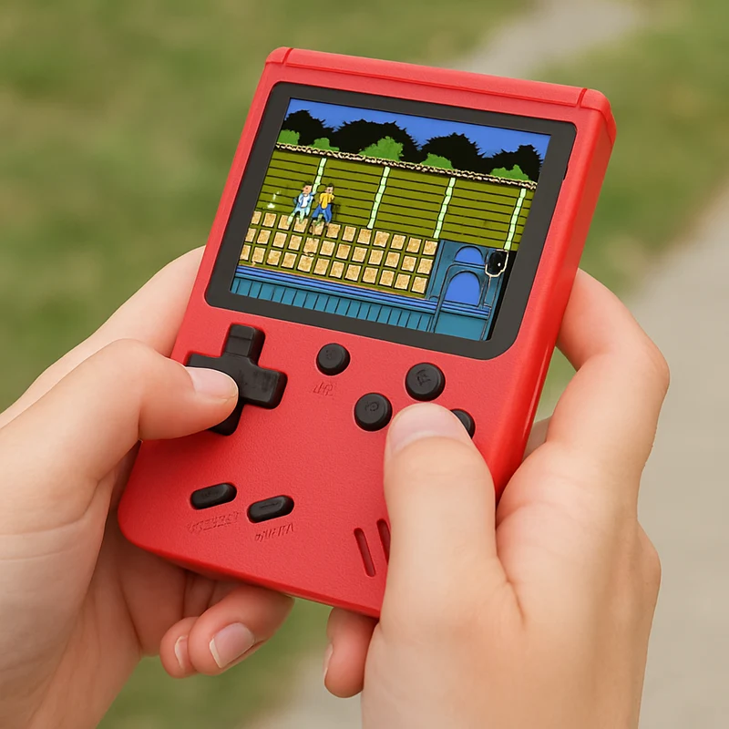 Bærbar Retro Spilkonsol med 400 Klassiske Spil