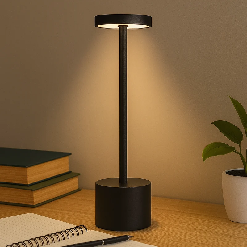 Trådløs Bordlampe LED – Genopladelig & Touch Dæmpbar