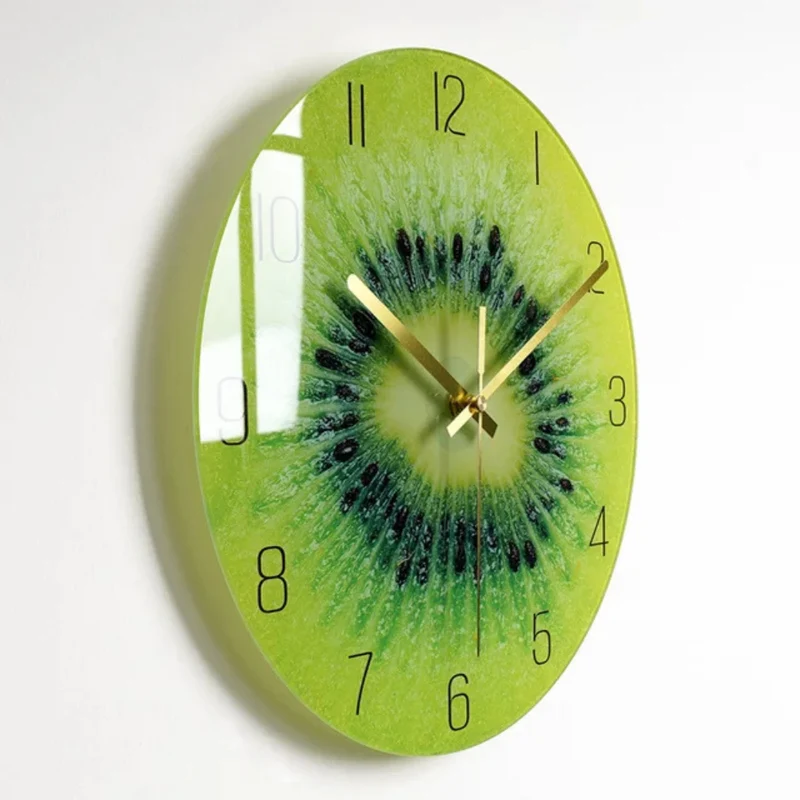Stor Glas Vægur med Minimalistisk Design til Moderne Hjem