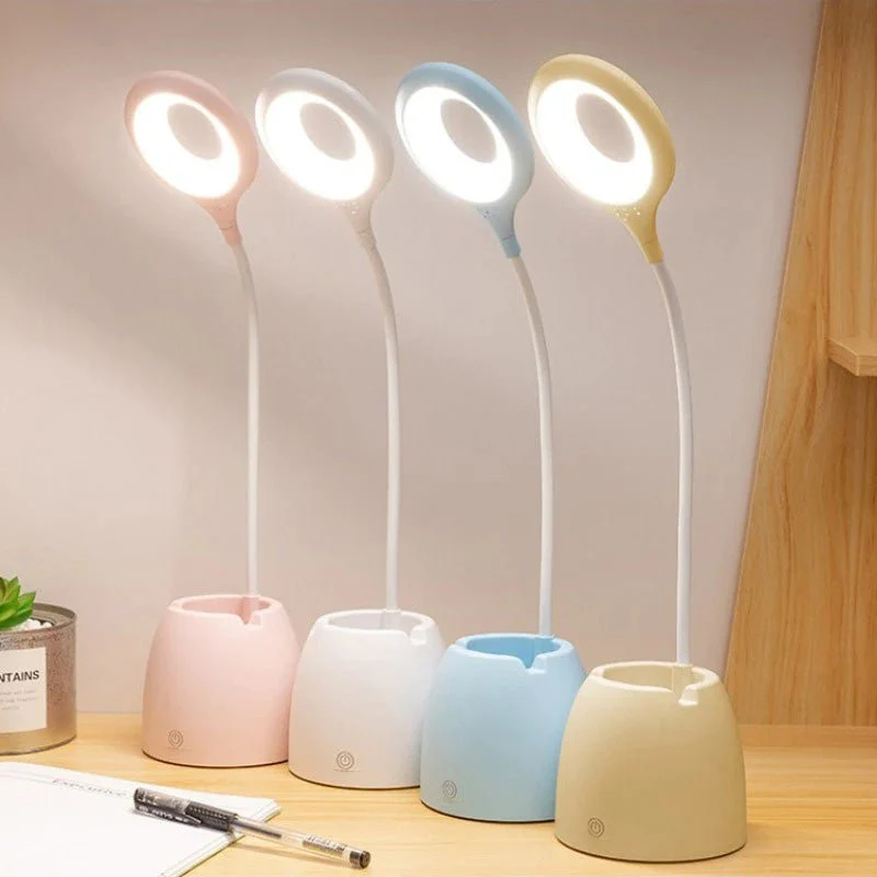 Børnebordlampe med LED og Telefonholder – Sjov og Praktisk