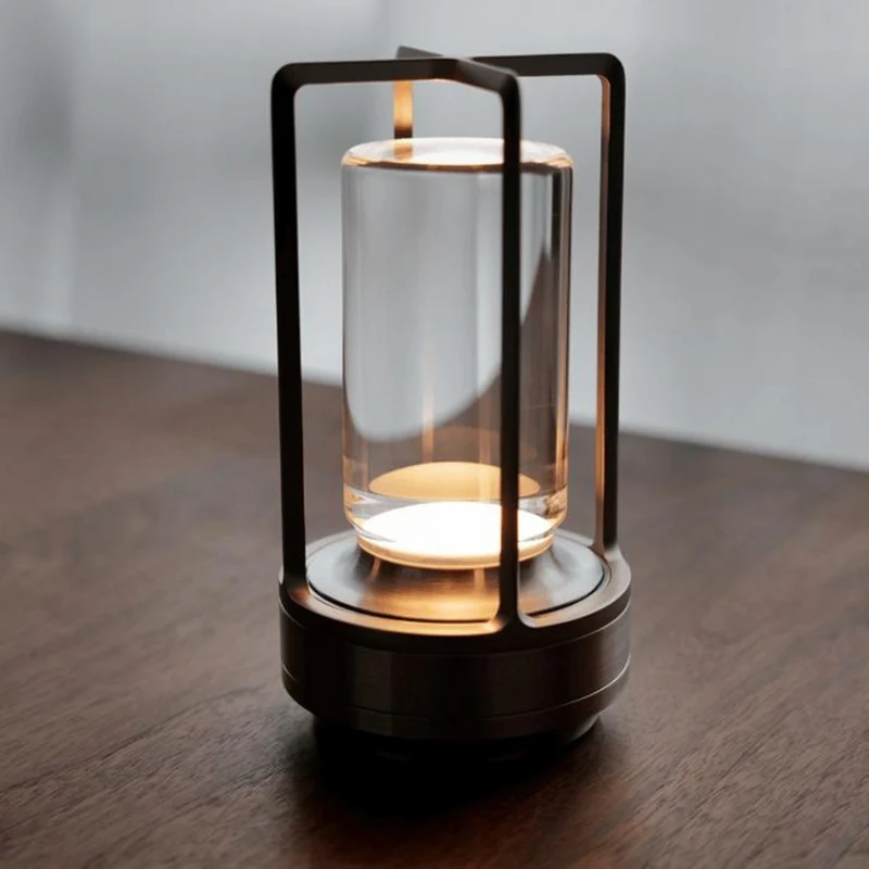 Stilfuld Krystallampe med Touch & USB til Moderne Hjem