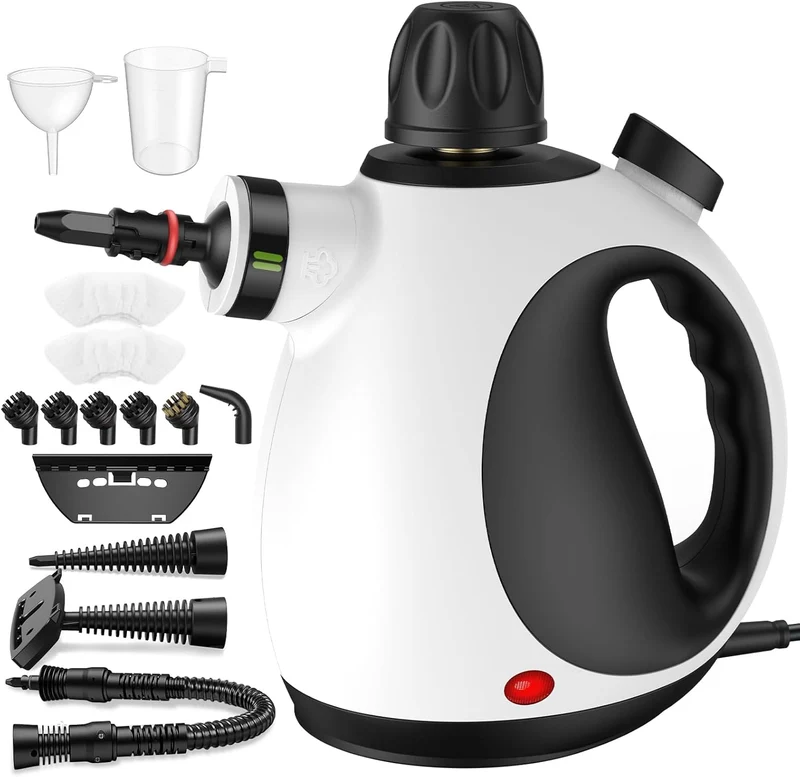 Handheld Pressurized Steam Cleaner with 14 Accessories