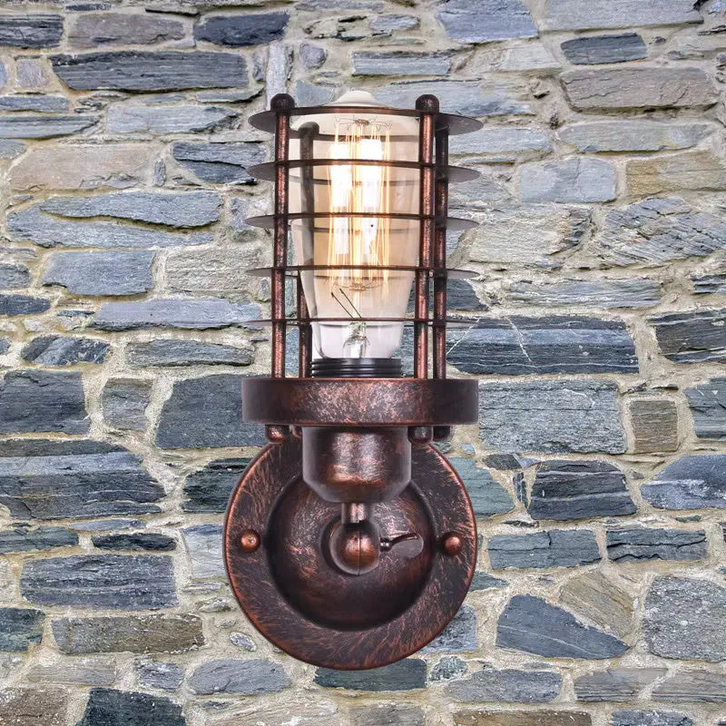 Rustik Wandleuchte med Vintage-Charme og Industrielt Design