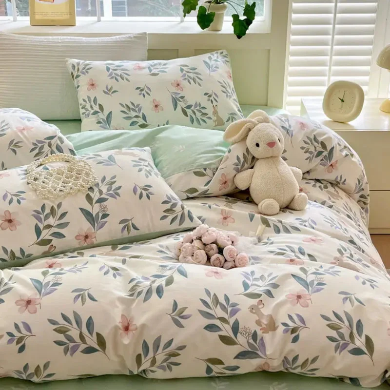 Blomster Sengetøjssæt i Polyester - Ultimativ Komfort