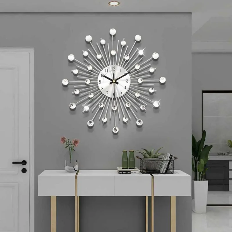 Stilren Vægur 36 cm – Lydløst Design til Moderne Hjem