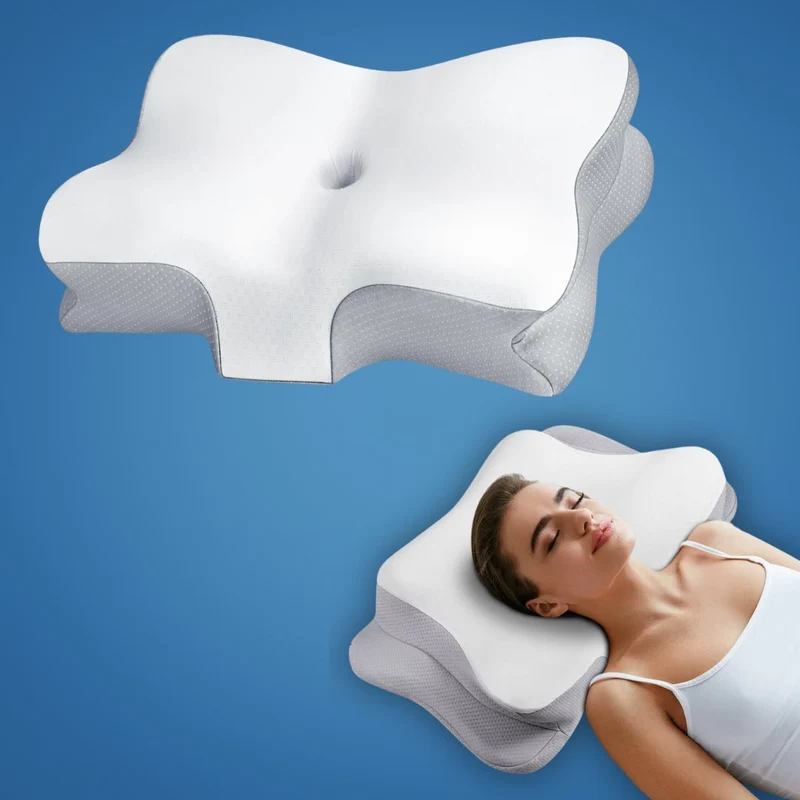 Ergonomisk 3D Sovepude til Sidesovere – Optimal Komfort