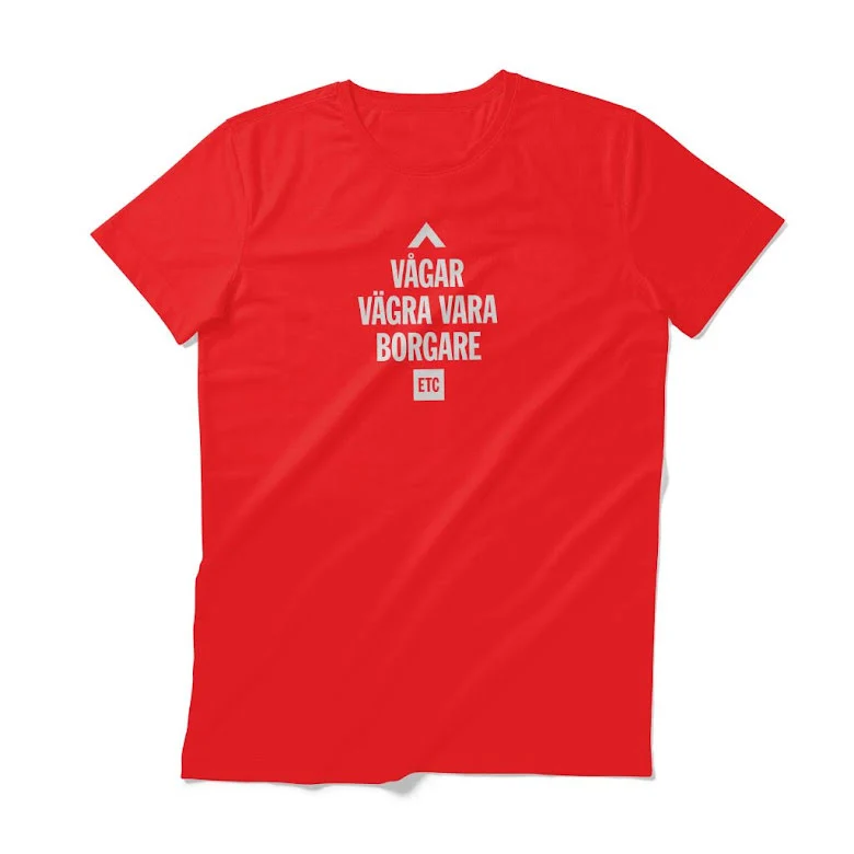 Kortärmad t-shirt, röd