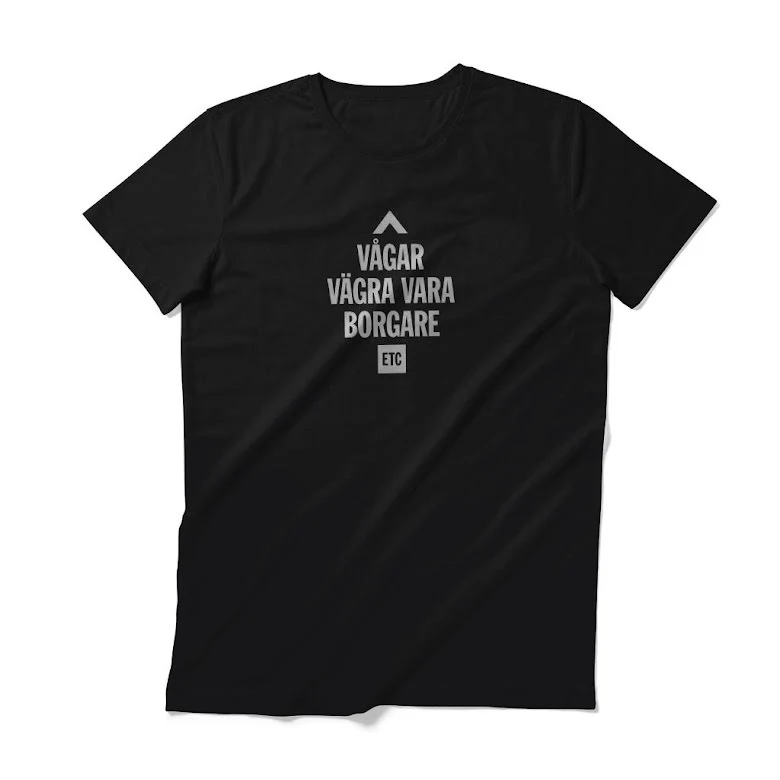 Kortärmad t-shirt, svart