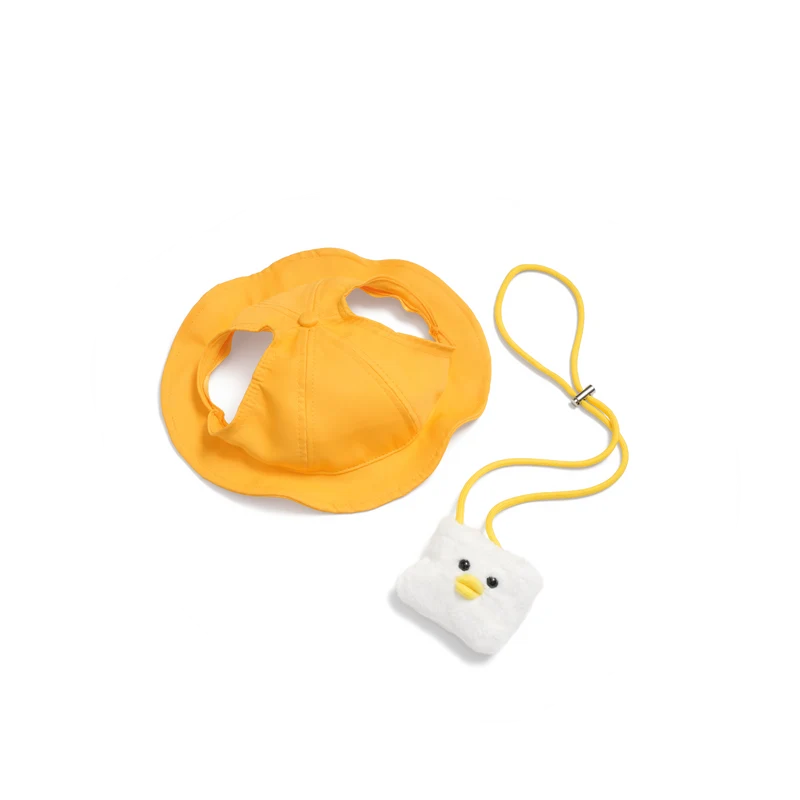 KATA Friends Outfits Yellow Rain Hat and Shoulder Bag