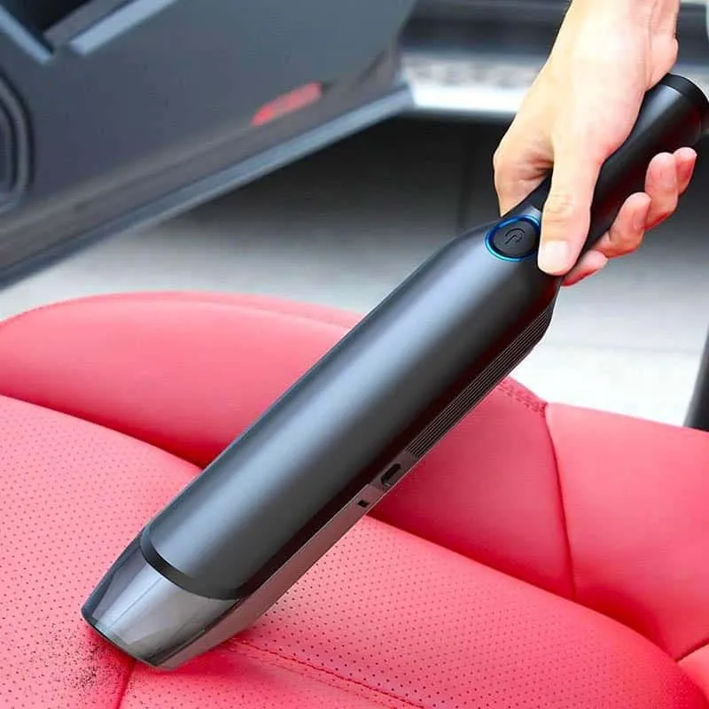Cordless handheld car vacuum cleaner with HEPA filter and USB-C charging