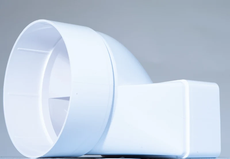 60*120 plastic duct reducer to 100 dim.