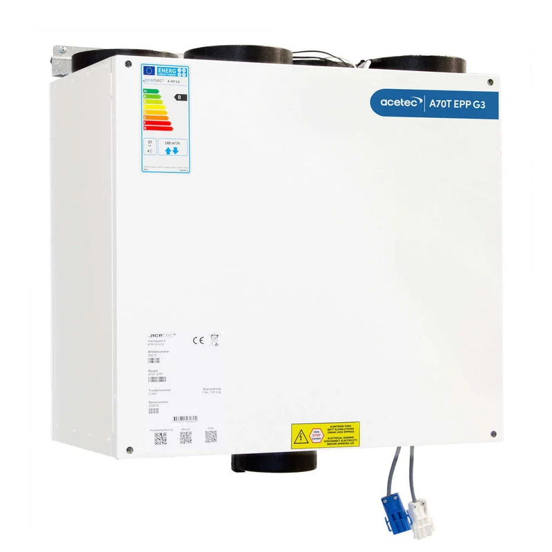 Acetec EvoAir A70T EPP G2 Vit Ventilationsaggregat