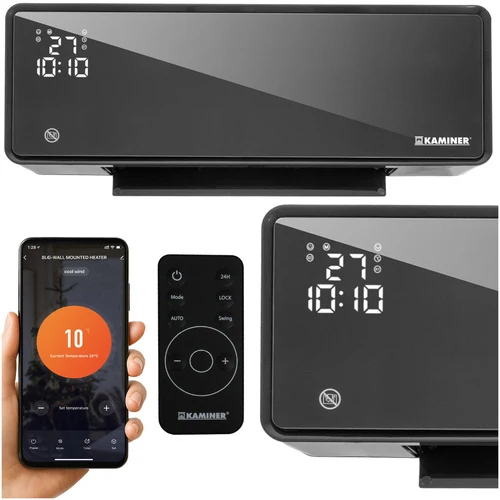 Värmefläkt 2000W med Wi-Fi och fjärrkontroll – Smart väggmonterad värmefläkt