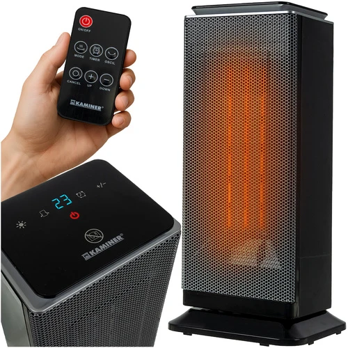 Värmefläkt 2000W, energibesparande med fjärrkontroll