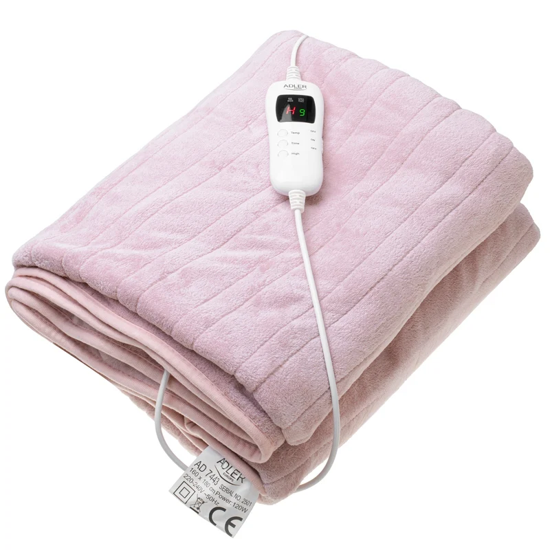 Värmefilt 160x180 cm, dubbel – med LCD-kontroller och timer