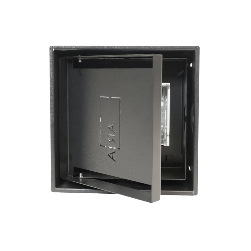 No-See Receptacle Mount -Matte Black Gang