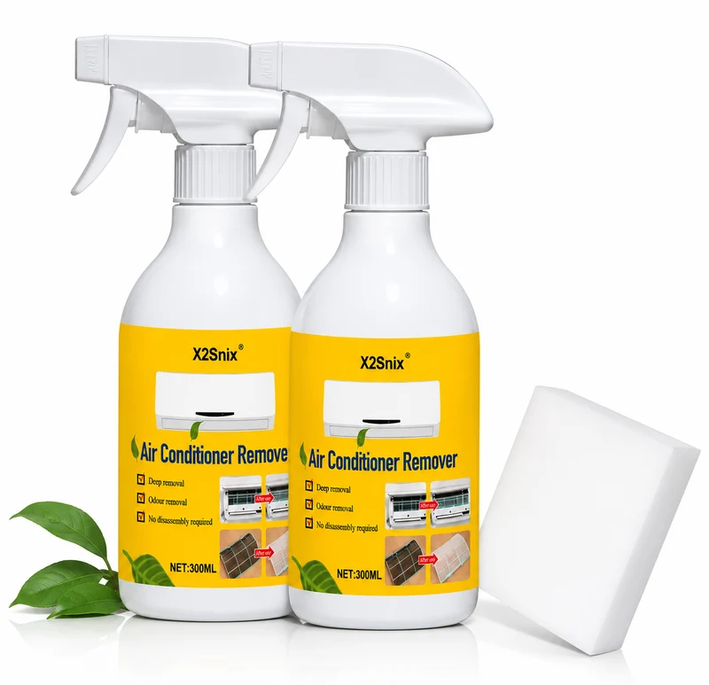 Air Conditioner Cleaning Kit with Cleaning Solution Bottles and Sponge