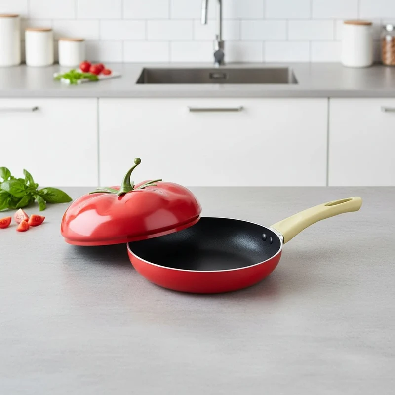 Nonstick Aluminum Pancake Pan with Lid for Pancakes and Fried Eggs