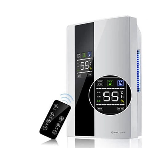 Air Dehumidifier and Moisture Removal for Home with LCD Display, Remote Control, Wall Mount