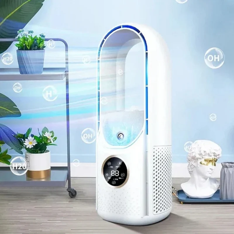Portable air cooler Quiet compact bladeless cooling system