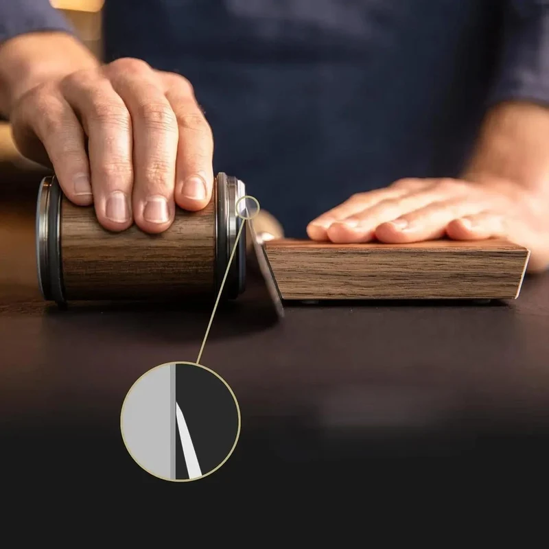 Compact Precise Magnetic Roll-Up Knife Sharpener with Dual Angle