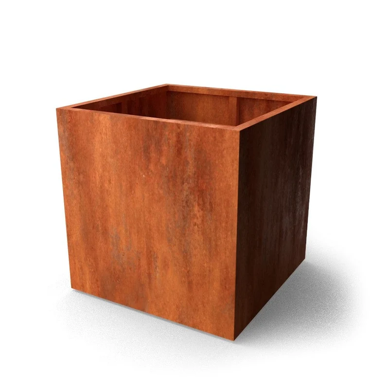 Geroba Blomlåda Quadra Corten 100x100x100cm