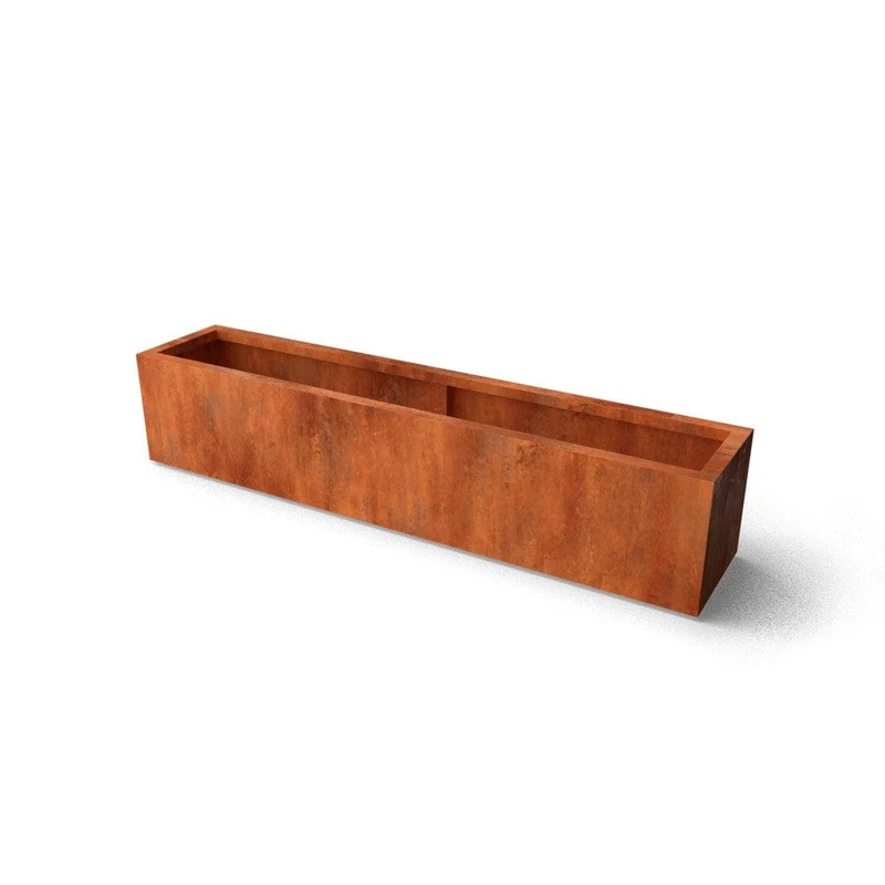 Geroba Blomlåda Artesa Corten 200x40x40cm